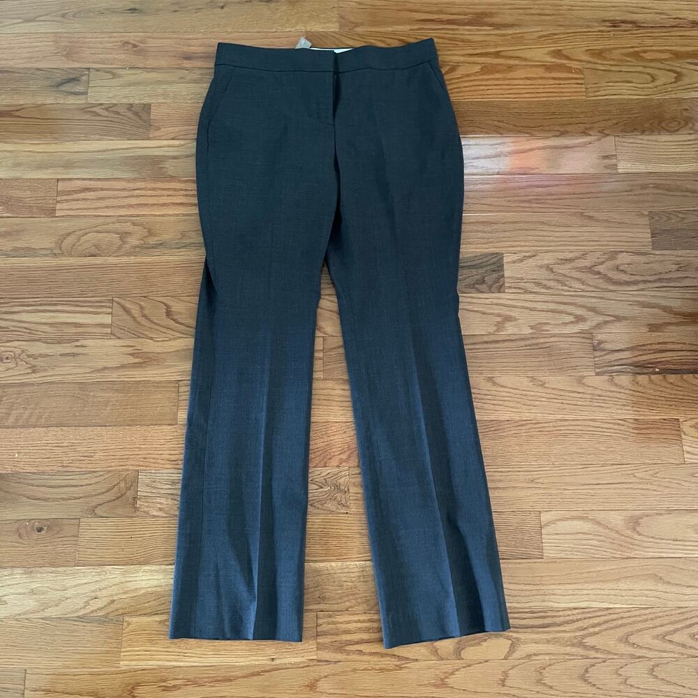 J.Crew 365 Edie Trouser Pants Womens 14 Tall Gray Suiting Full Length NWT J5406